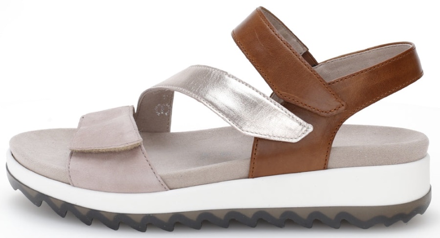 Gabor 46742.54 - Beige Suede And Brown Leather