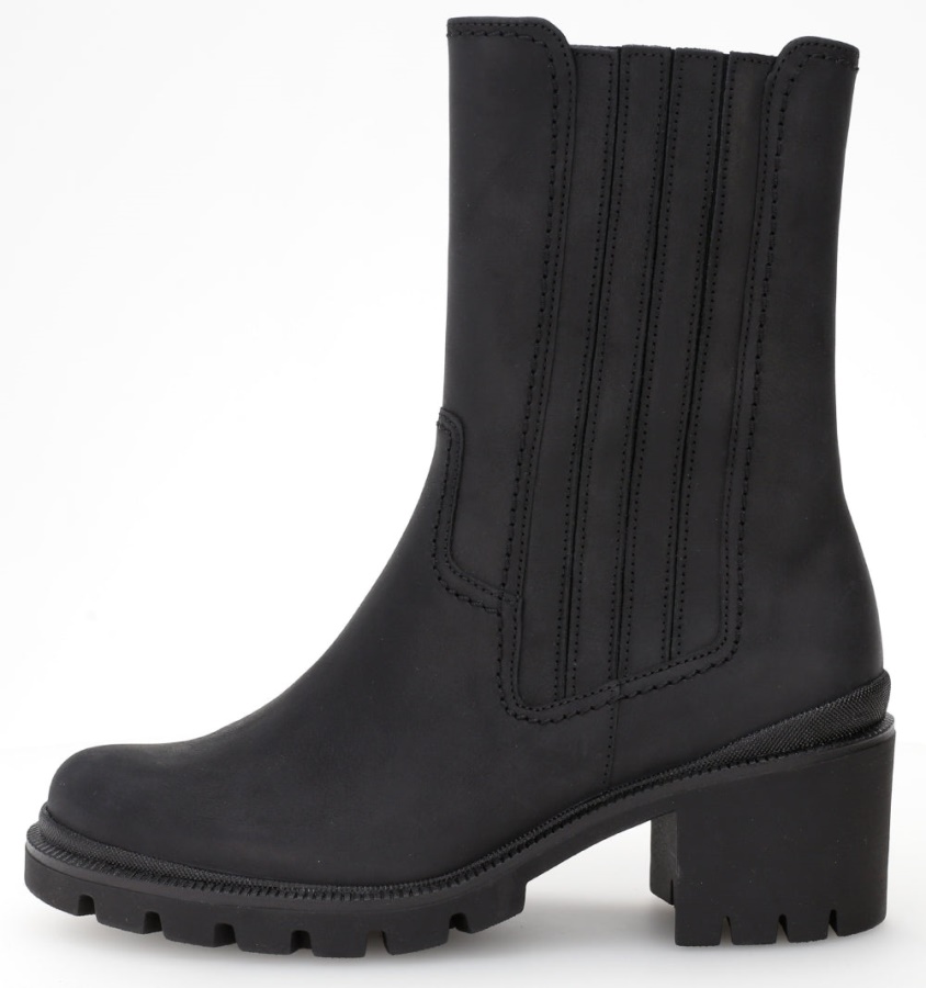 Gabor 72841.27 - Black Oiled Nubuck Leather