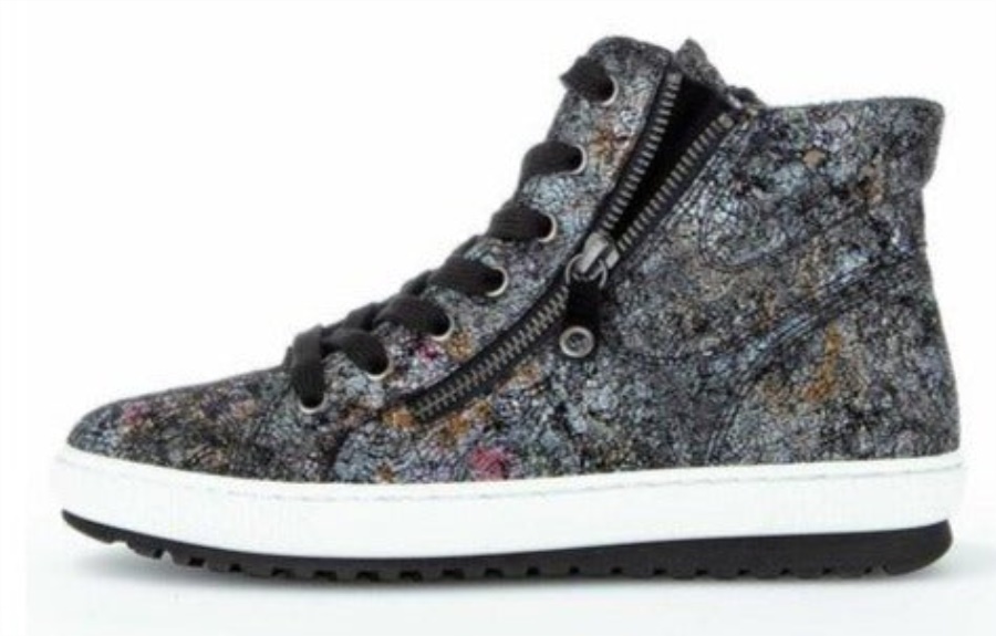 Gabor 73754.37 - Black Metallic Suede