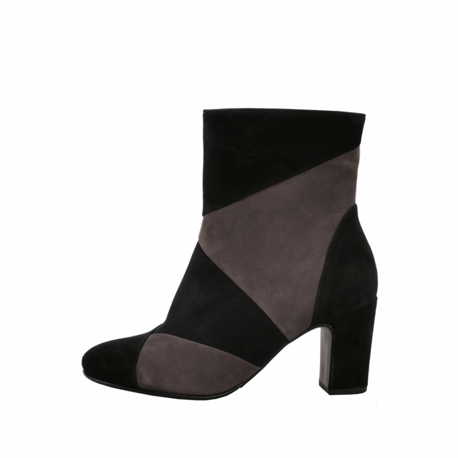 Gabor Black/Taupe/Cinnamon Color Block Bootie