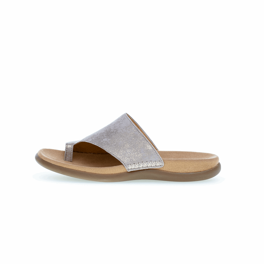 Toeloop Sandal Metallic Shell Gabor