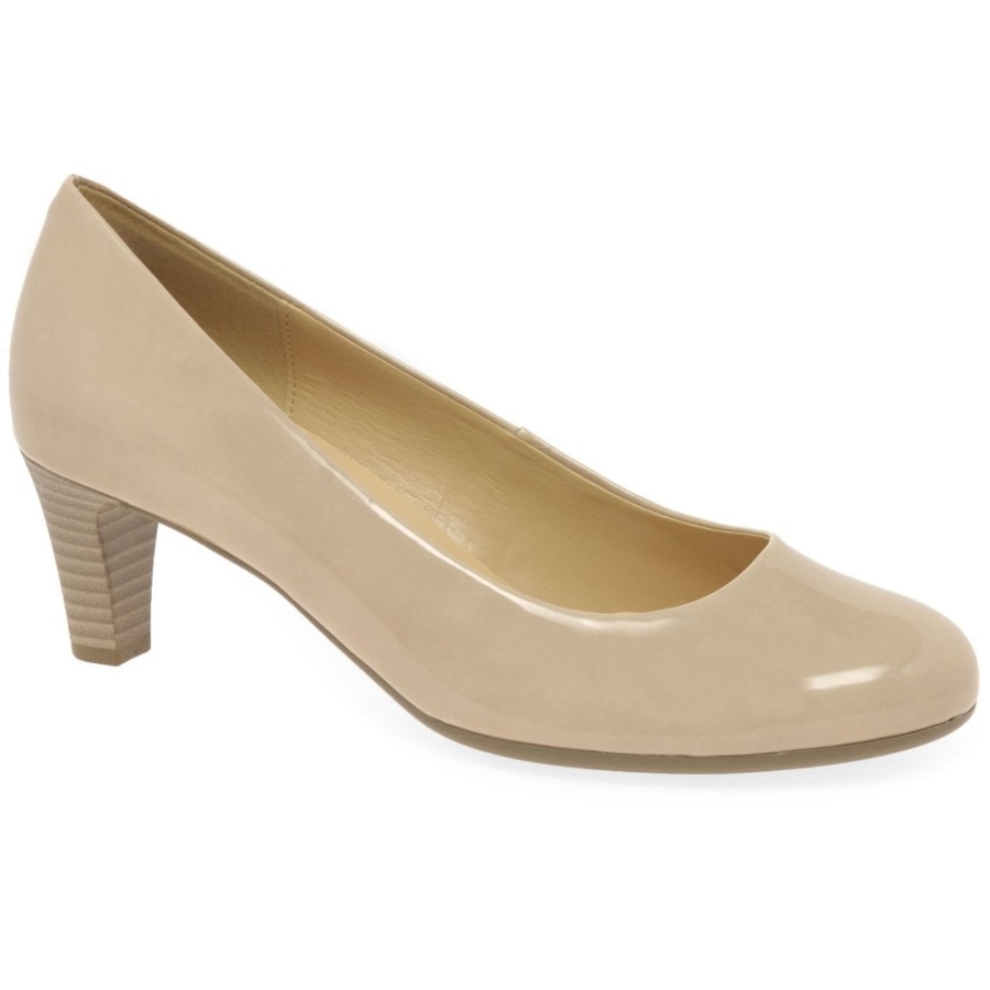 Nesta I I Womens Court Shoes Sand Patent Gabor